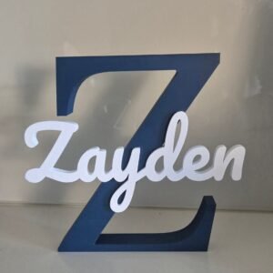 Custom Name Initial Plaque – Personalised Letter Sign