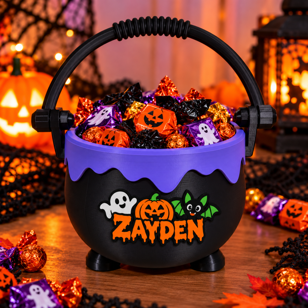 Trick-or-Treat Cauldron – Customisable Halloween Bucket